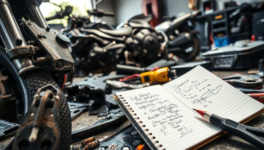 Unfalldokumentation Motorradgutachten