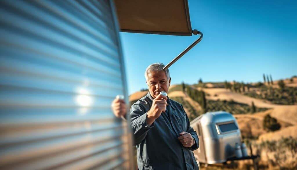 Italy camping trailer inspection Italy camping trailer inspection