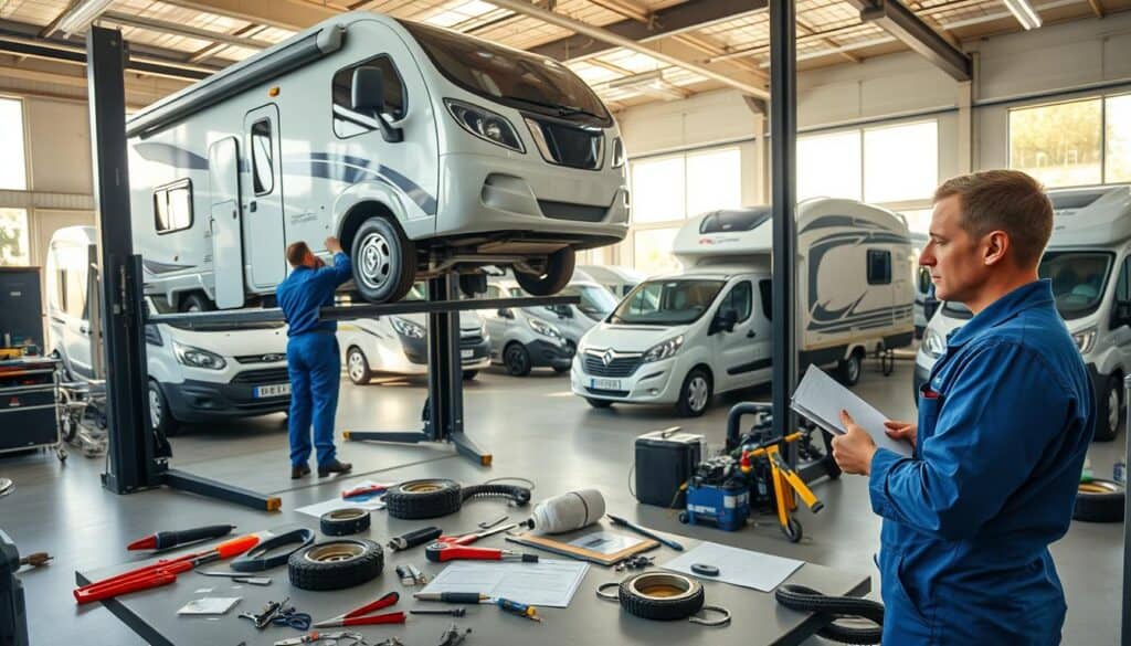 camper repair services Italy