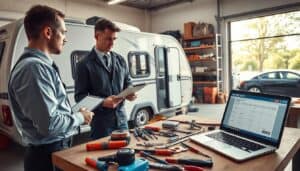 MOTOEXPERT Italy camping trailer post-repair valuation
