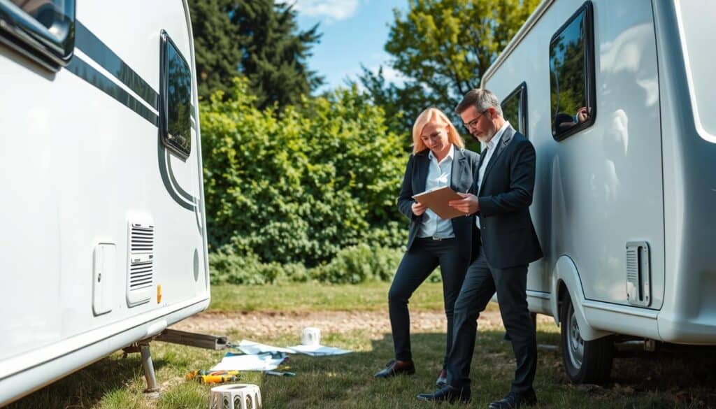 caravan damage assessment